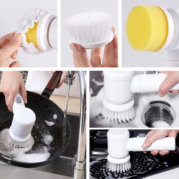 Електрична щітка для прибирання 3в1 Magic Brush / Бездротова акумуляторна щітка для чищення та прибирання 234568276 фото