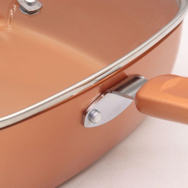 Универсальная сковорода 5в1 с фритюрницей Copper Cook Deep Square Pan / Антипригарная сковородка 234562506 фото