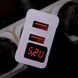 Зарядное устройство адаптер на 2 USB и LED дисплеем, 220В,QC03 5740 / Быстрая зарядка для телефона 23456385501 фото 7