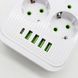 Мережевий фільтр 3м (10 розеток 220В + 4 USB + 1 Type-C) ТК-13, Білий / Подовжувач з вимикачем / Фільтр-подовжувач 23458716501 фото 4