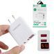 Зарядное устройство адаптер на 2 USB и LED дисплеем, 220В,QC03 5740 / Быстрая зарядка для телефона 23456385501 фото 1