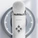 Портативная Bluetooth колонка для караоке с микрофоном на аккумуляторе, Белая / Акустическая система для караоке 23457038801 фото 8