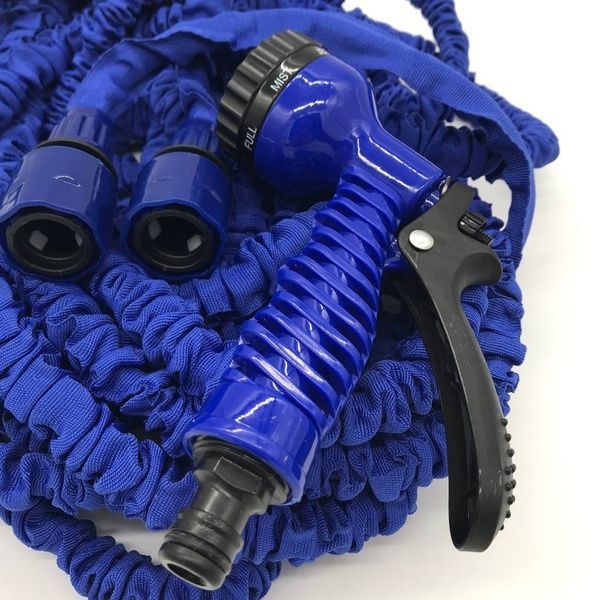 Шланг для полива 30 м XHOSE с распылителем / Поливочный шланг, растягивающийся / Садовый шланг 234566092 фото