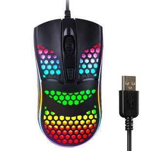 Мишка ігрова провідна RX M802 з LED підсвічуванням / Комп'ютерна мишка / Геймерська мишка / Мишка для ПК 234569952 фото