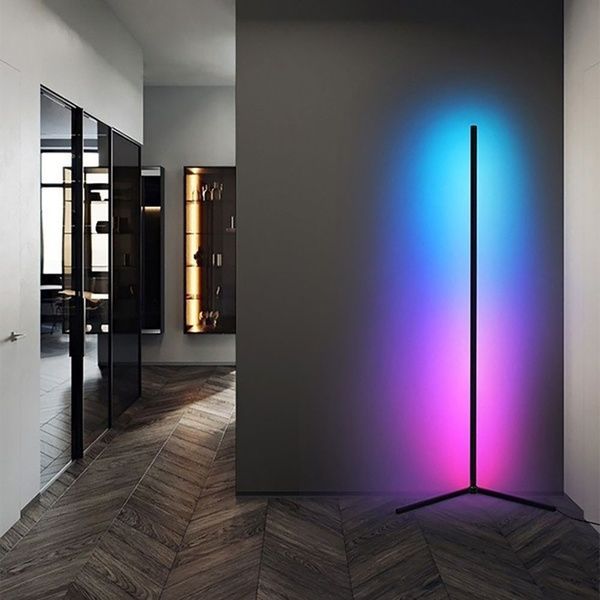 Лампа RGB для підсвічування фону 18Вт, 135см / Кутовий LED торшер / Підлогова лампа / Світильник підлоговий 234572978 фото