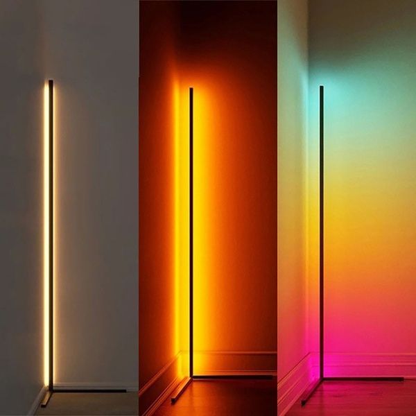 Лампа RGB для підсвічування фону 18Вт, 135см / Кутовий LED торшер / Підлогова лампа / Світильник підлоговий 234572978 фото