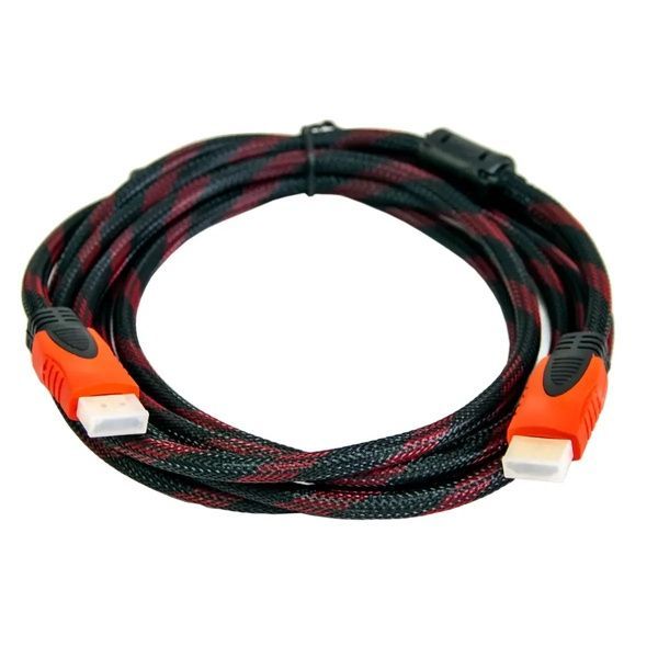 Кабель HDMI-HDMI 5м, с усиленной обмоткой / Шнур для телевизора с 2 фильтрами 23456548502 фото