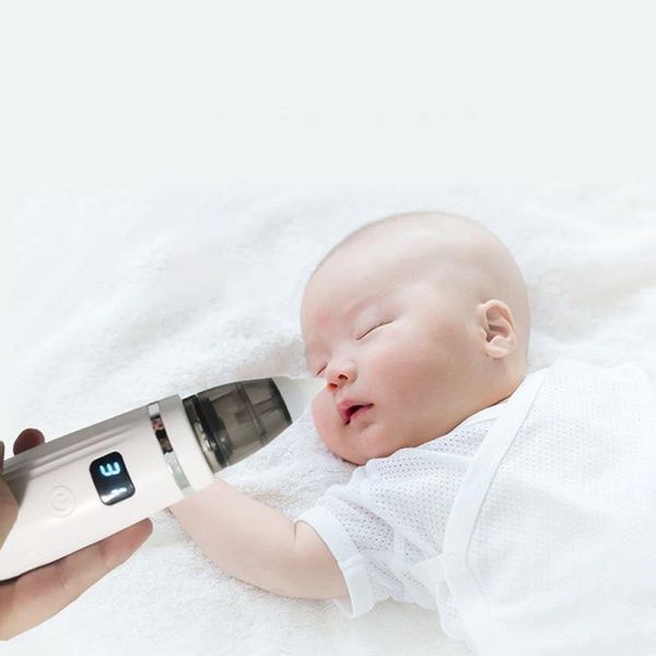 Детский аккумуляторный аспиратор 2в1, + 3 насадки, BABY NOSE / Электронный назальный соплеотсос 234564467 фото