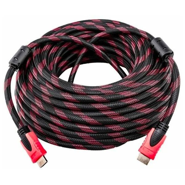 Кабель HDMI-HDMI 15м, с усиленной обмоткой / Шнур для телевизора с 2 фильтрами 234560514 фото