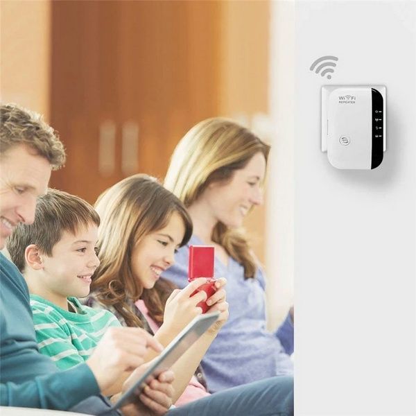 Підсилювач WiFi сигналу до 300 Мбіт/с, 2,4G, МТ02 / Бездротовий wifi репітер в розетку / Розширювач діапазону 23457518901 фото