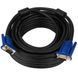 Кабель VGA-VGA, 10м, 3+4 / Шнур ВГА для монітора / Кабель vga для передачі відеосигналу 234567323 фото 1