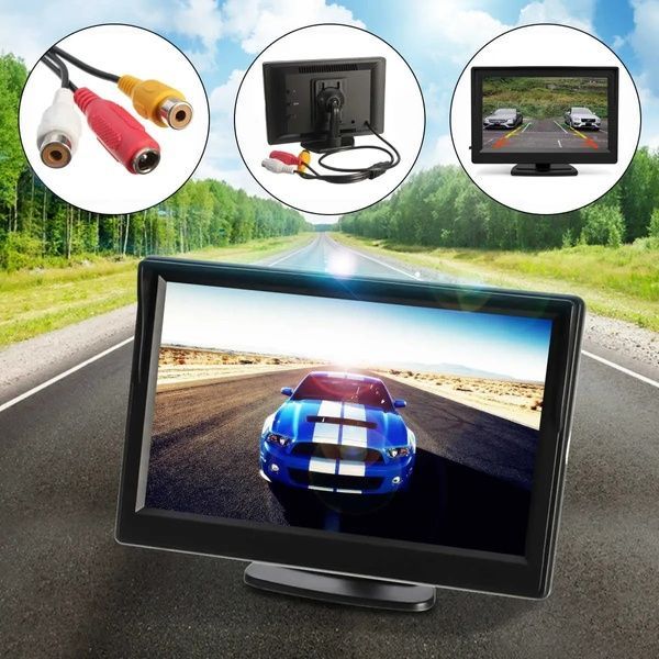 Автомонитор LCD 4,3'', для камеры заднего вида / Автомобильный монитор для двух камер / Дисплей в машину 234561863 фото