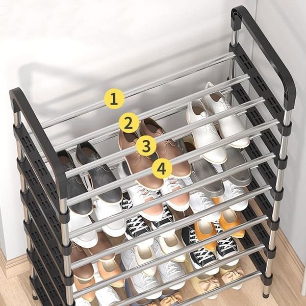 Полка для обуви, 6 ярусов, 105х54х25см, New shoe rack / Стойка-органайзер для хранения обуви 234567644 фото