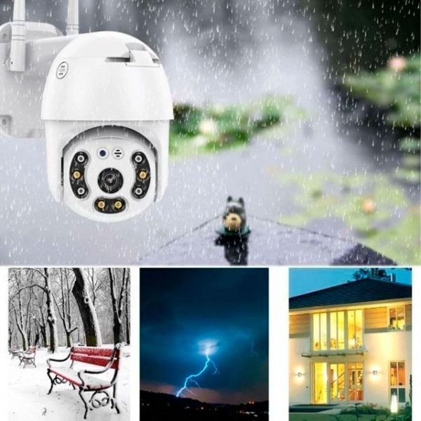 Вулична IP камера відеоспостереження з віддаленим доступом CAMERA CAM 6 WIFI 360/90 2,0mp / Поворотна IP камера 234561879 фото