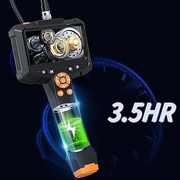 Ендоскоп для авто з монітором 4,3", 5м, 8мм камера, від USB / Ендоскопічна камера / Ендоскоп автомобільний 234591951 фото
