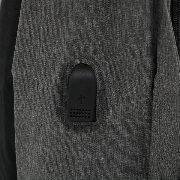 Городской рюкзак-антивор с USB (45х30х10 см) Bobby, серый / Молодежный рюкзак для ноутбука 123456735 фото