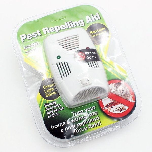 Відлякувач гризунів та тарганів Pest Repelling Aid / Електромагнітний пристрій від комах 234564966 фото