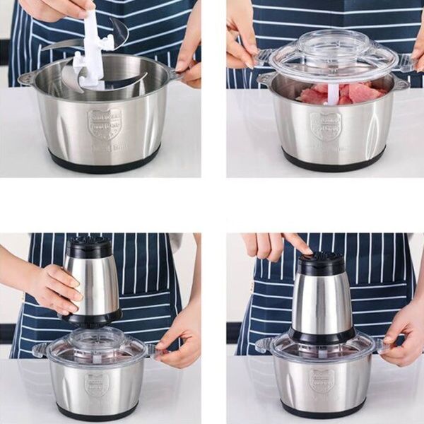 Блендер кухонный на 1000W, чаша на 2 л, Raf Food Processor R7019 / Измельчитель многофункциональный 234569197 фото