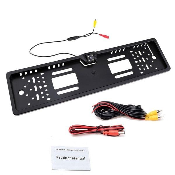 Камера заднього виду рамка 4LED / Авторамка / Рамка для номера з камерою / Номерна рамка з камерою 234567334 фото