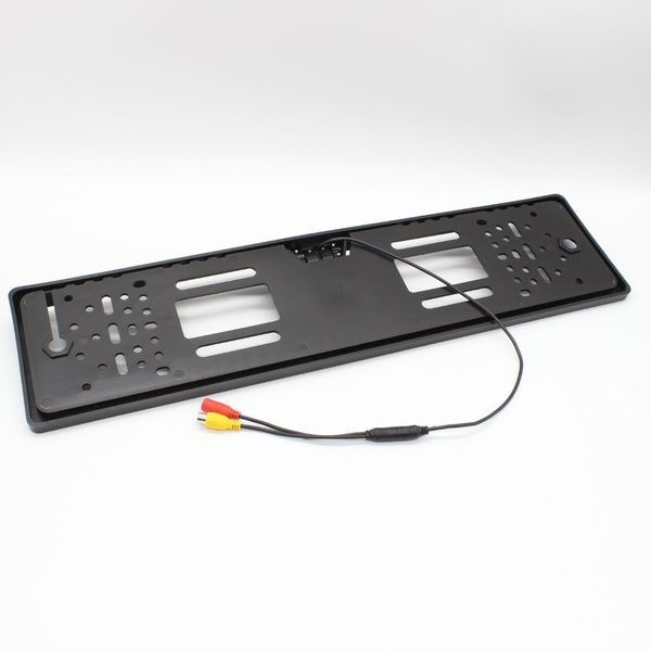 Камера заднего вида в рамке номера 4LED Black, с подсветкой / Рамка для номера с камерой / Держатель номера 234561279 фото