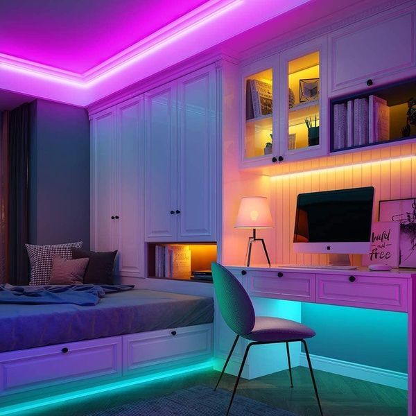 Гнучка неонова стрічка 5 м, LED NEON 12V-220V, Синя / Світлодіодна стрічка силіконова 234562829 фото