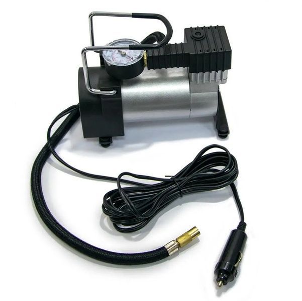 Автомобільний компресор від прикурювача 965 кПа, Air pump HS-208 / Портативний насос для підкачування коліс 234565447 фото