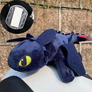 М'яка іграшка Дракон Беззубик 30см, на поверхню / Іграшка плюшева на авто / Іграшка дракон у машину 23456965901 фото
