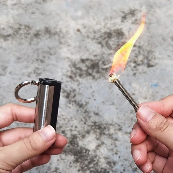 Нескінченний бензиновий сірник Make Fire / Вічна запальничка брелок / Засіб для розпалу вогню 234562985 фото