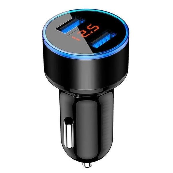 Адаптер CAR USB HC6 с индикатором напряжения / Зарядное устройство в прикуриватель авто 234571211 фото