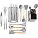 Набір кухонного приладдя, 19 предметів Kitchen Set, Сірий / Силіконовий набір для кухні, 19 предметів 23457247002 фото 4