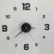 Часы настенные самоклеящиеся с цифрами от 60 до 90 см, DIY Clock NEW black / Часы, клеящиеся 234560402 фото 5