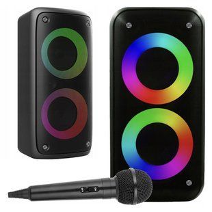 Беспроводная Bluetooth колонка KTS-1265 / Блютуз колонка с LED-подсветкой / Караоке колонка 234583054 фото