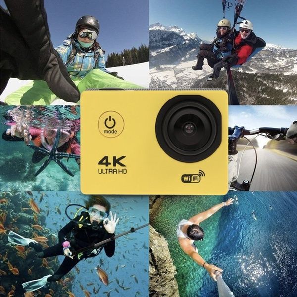 Спортивная экшн-камера 4K WiFi D800 с аквабоксом / Водонепроницаемая экшн видеокамера 234570929 фото