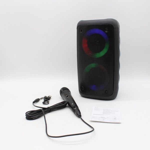 Беспроводная Bluetooth колонка KTS-1265 / Блютуз колонка с LED-подсветкой / Караоке колонка 234583054 фото