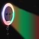 Кільцева лампа 45 см RGB, MJ45 / Різнокольорова світлодіодна LED лампа з 3 тримачами та пультом 234565637 фото 5