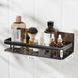Металева полиця для ванної (30х13х4,5 см) Bathroom shelf, Чорна / Настінна полиця у ванну, кухню 234567590 фото 9