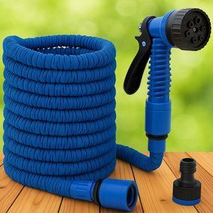 Шланг для поливу 75 м + розпилювач, V-HOSE / Садовий шланг що розтягується / Поливальний шланг 234567017 фото
