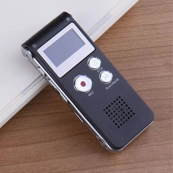 Цифровой диктофон с голосовой активацией и дисплеем, 8 Гб, MP3, от USB / Мини диктофон портативный 234574710 фото