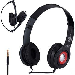 Навушники MDR KS-611 дротяні, Чорні / Накладні навушники для комп'ютера та смартфону 23456566601 фото