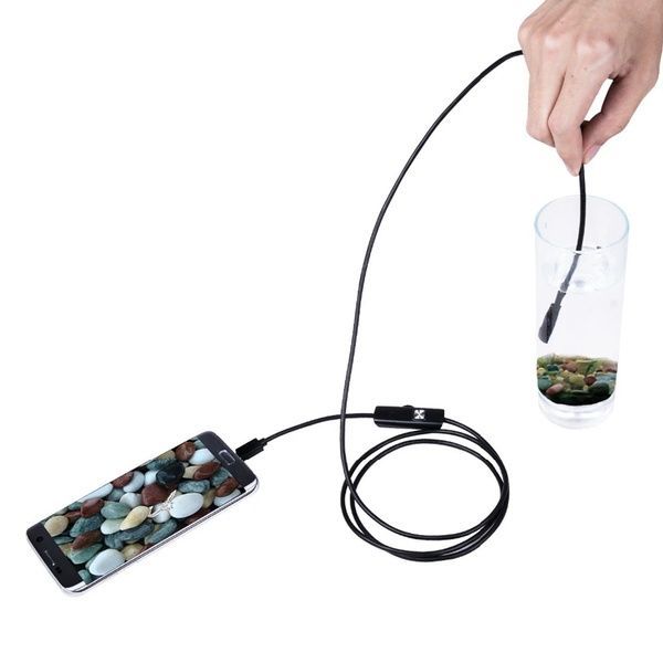 Эндоскоп мини камера для смартфона, 3,5м / Эндоскопическая гибкая USB камера / Бороскоп 234566643 фото