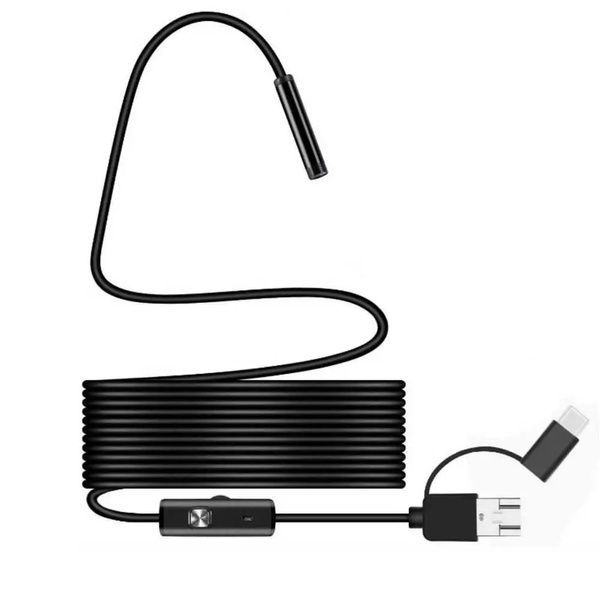 Эндоскоп мини камера для смартфона, 3,5м / Эндоскопическая гибкая USB камера / Бороскоп 234566643 фото