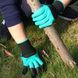 Садові рукавички з кігтями GARDEN GLOVES / Рукавички гумові для саду / Рукавички з пластиковими наконечниками 123459763 фото 6