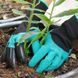 Садові рукавички з кігтями GARDEN GLOVES / Рукавички гумові для саду / Рукавички з пластиковими наконечниками 123459763 фото 2
