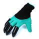 Садові рукавички з кігтями GARDEN GLOVES / Рукавички гумові для саду / Рукавички з пластиковими наконечниками 123459763 фото 3