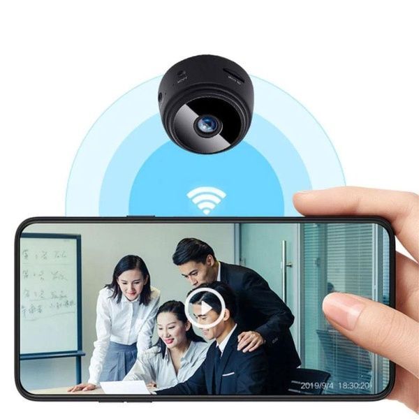 Бездротова WiFi міні камера Full HD, A9 / Універсальна IP камера відеоспостереження на акумуляторі 234567744 фото