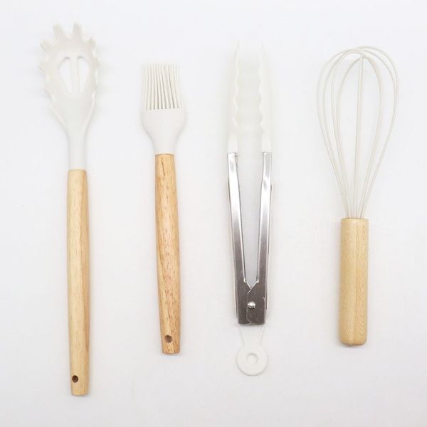 Набор кухонных принадлежностей, 19 предметов Kitchen Set, Белый / Силиконовый набор для кухни 23457247004 фото