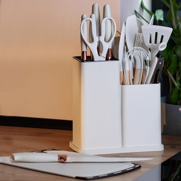 Набор кухонных принадлежностей, 19 предметов Kitchen Set, Белый / Силиконовый набор для кухни 23457247004 фото