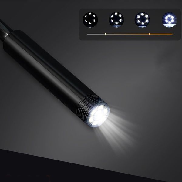 Эндоскоп мини камера для смартфона, 5м / Эндоскопическая гибкая USB камера / Бороскоп 23456664301 фото
