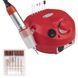 Фрезер для манікюру Naill Drill ZS-601 на 45 Вт 35000 об/хв, Червоний / Апарат для манікюру та педикюру 234563368 фото 1