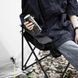 Стілець туристичний розкладний до 100 кг, з чохлом, Чорний / Складний стілець для походів / Крісло для походів 23456130801 фото 3